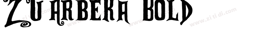 ZU Arbeka Bold字体转换